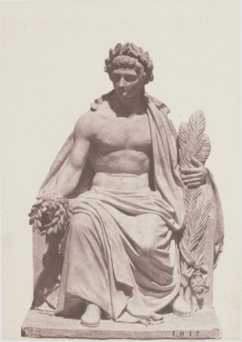 Édouard Baldus - "L'Encouragement", sculpture de Nanteuil, décor du palais du Lo...