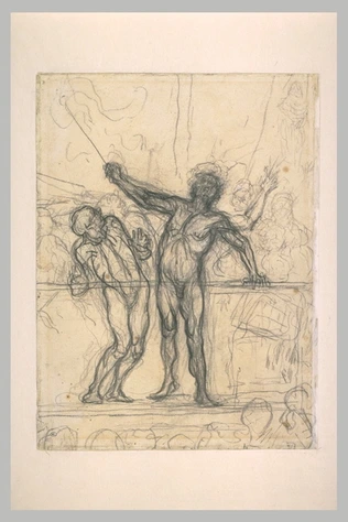 Honoré Daumier - Etude pour la Parade