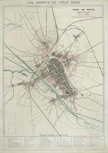Ernest Kalas - Plan de Reims en 1870