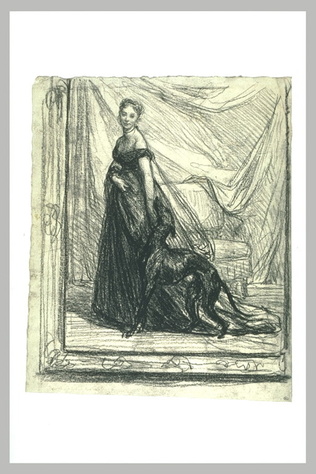Henri Regnault - Portrait de femme : étude pour Madame Fouques-Duparc