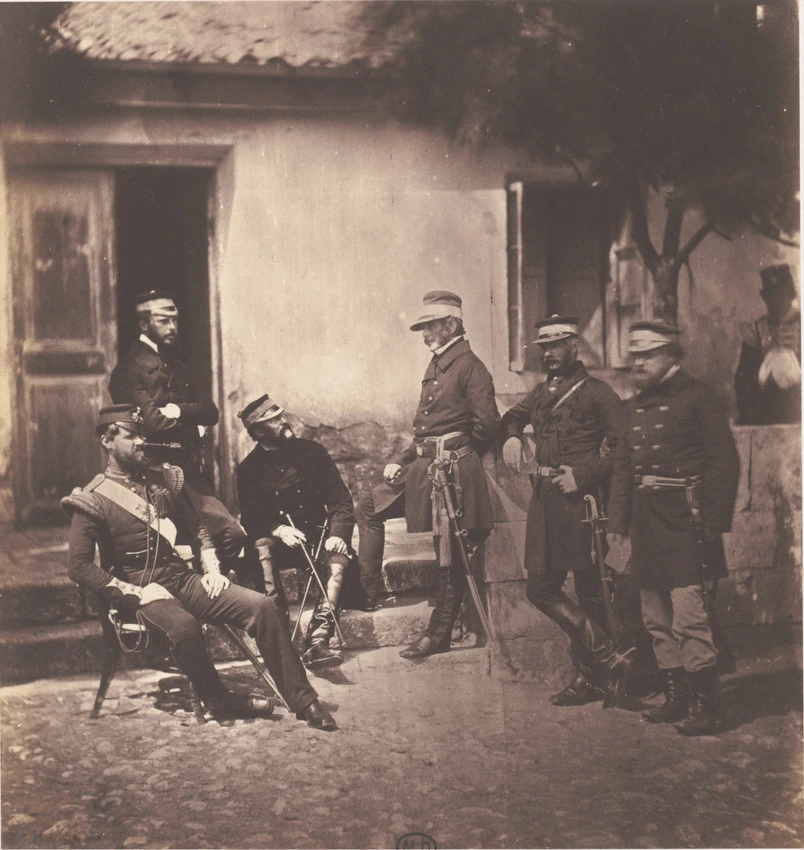 Major General S. Court and Staff - Roger Fenton