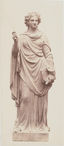 Edouard Baldus - "La Peinture", sculpture de Jean Louis Nicolas Jaley, décor du ...