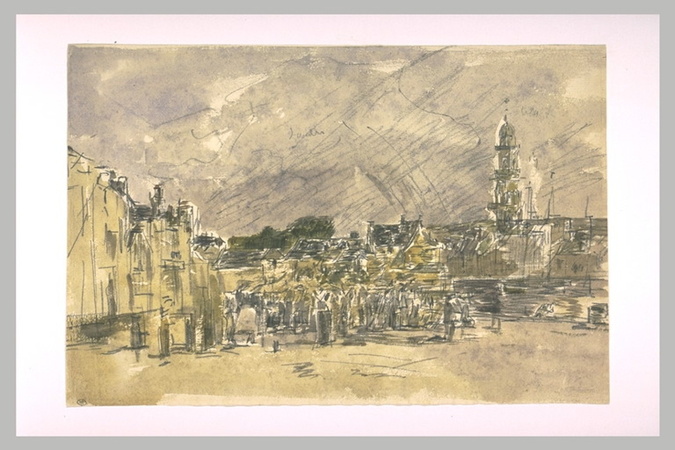 Eugene Boudin、【La Rade de Villefranche】 Villefranche Harbour by Louis-Eugène Boudin | National