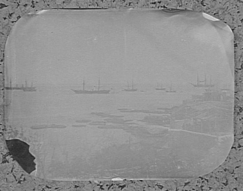 Henry Sauvaire - Beyrouth, vue de la rade, le port et bateaux
