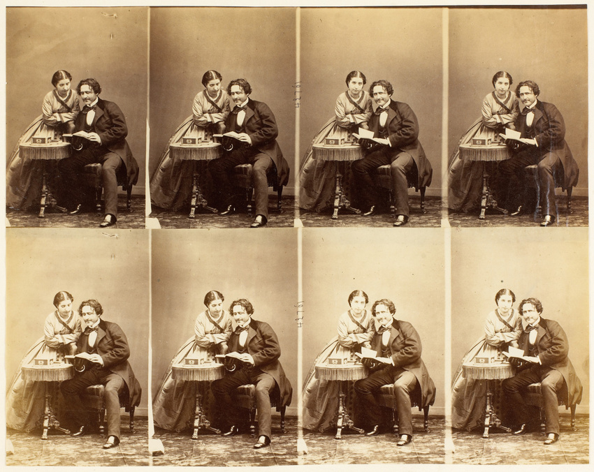 André Adolphe Eugène Disdéri - M. et Mme Lafontaine en huit poses