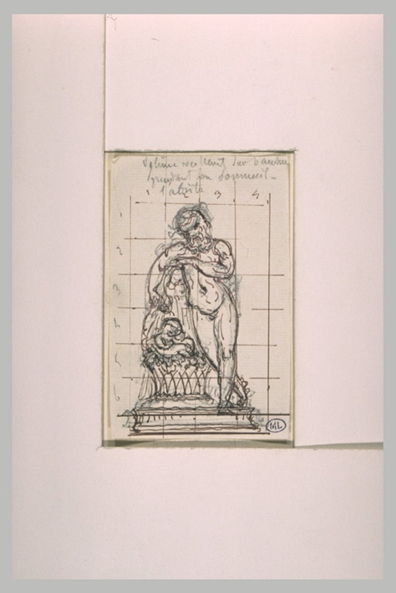 Eugène Guillaume - Silène veillant sur le jeune Bacchus