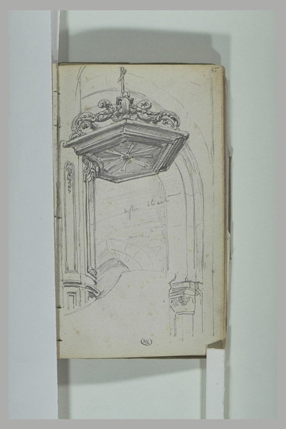 Alphonse de Neuville - Dais de la chaire de l'église de Pierrefonds