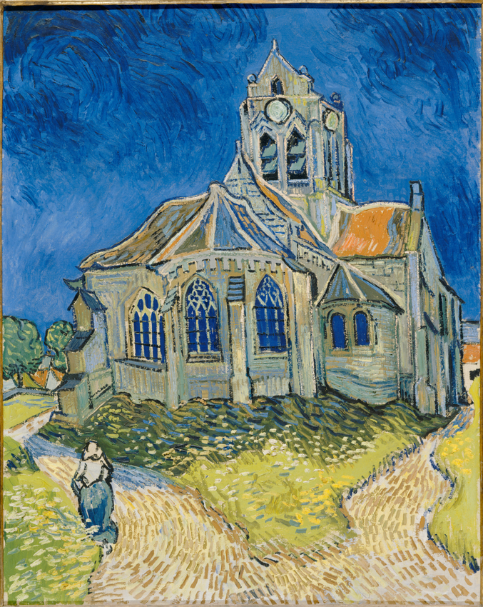 Vincent Van Gogh - L'église d'Auvers-sur-Oise, vue du chevet