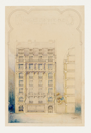 Antoine Chauchat - Projet d'un immeuble à construire à Paris