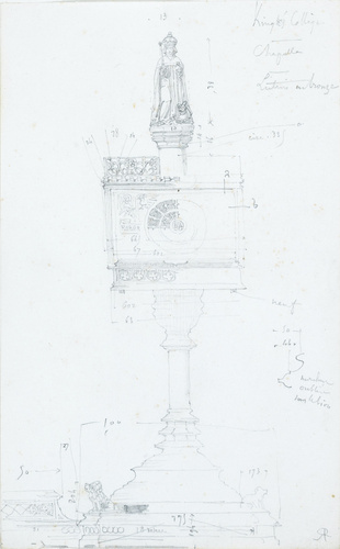 Victor Ruprich-Robert - King's college à Cambridge, lutrin en bronze