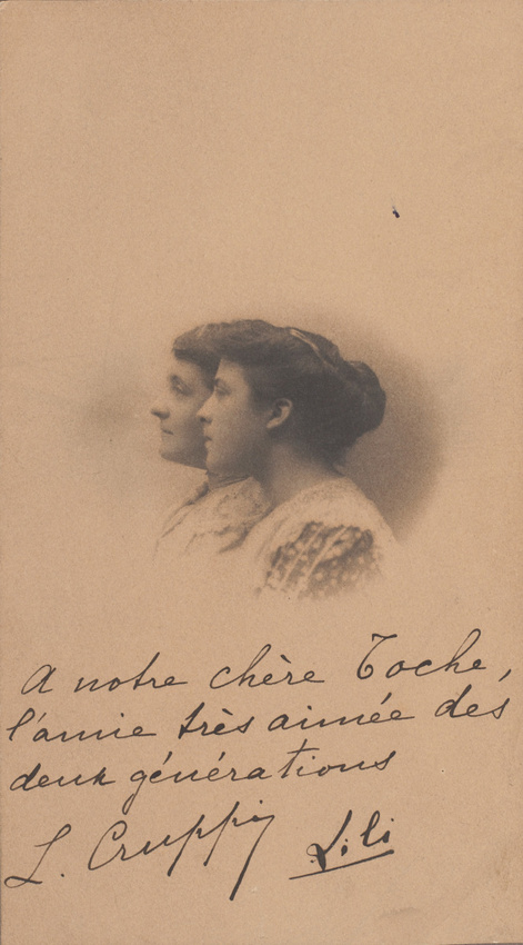 Numa-Blanc fils - Deux jeunes femmes, vues de profil