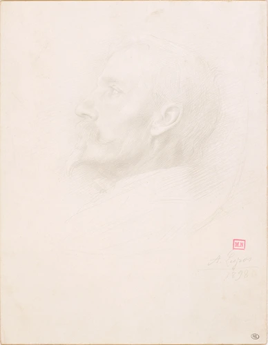 Alphonse Legros - Portrait de Walter Crane