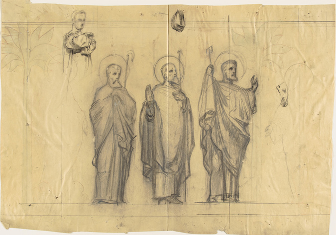 Charles Lameire - Paris, église Sainte-Marie-Madeleine, frise en mosaïque du cho...