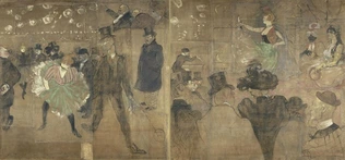 Panneaux pour la baraque de la Goulue, à la Foire du Trône à Paris - Henri de Toulouse-Lautrec