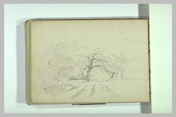 Léonide Bourges - Arbres dans un paysage