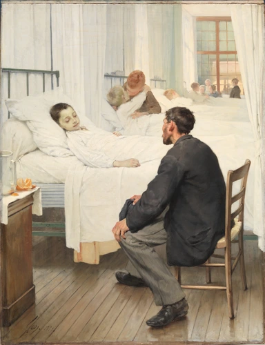 Henri Geoffroy - Le Jour de la visite à l'hôpital