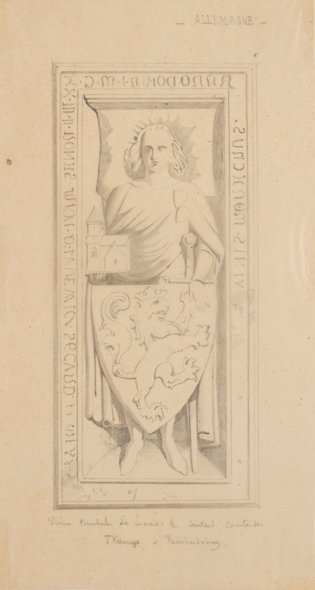 Edouard Villain - Pierre tombale de Louis le Sauteur, Allemagne