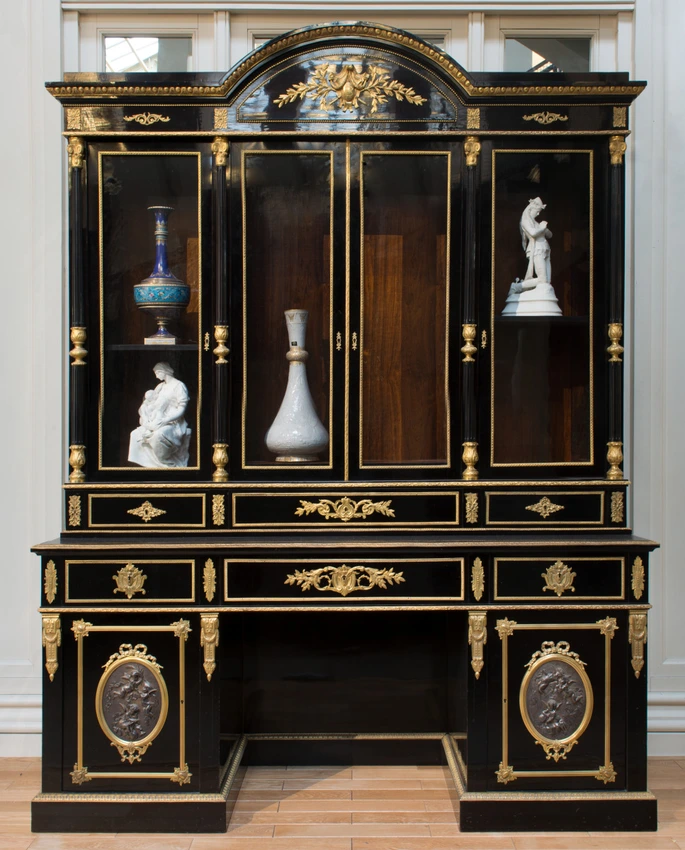 Charles Guillaume Diehl - Bibliothèque-bureau de style Louis XVI