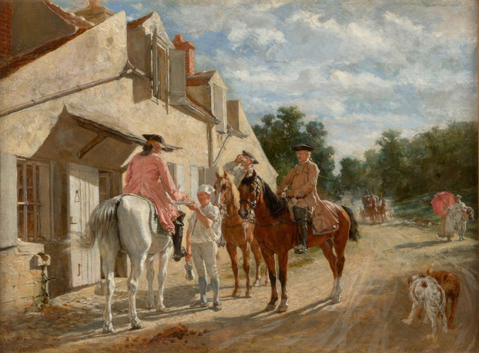 Ernest Meissonier - Au Tourne-Bride
