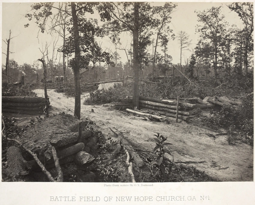 George N. Barnard - Battle Field of New Hope Church, GA, N°1