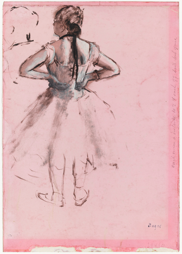 Edgar Degas - Danseuse, vue de dos, les mains sur les hanches
