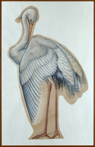 Charles Lameire - Comptoir d'Escompte, escalier d'honneur, cigogne