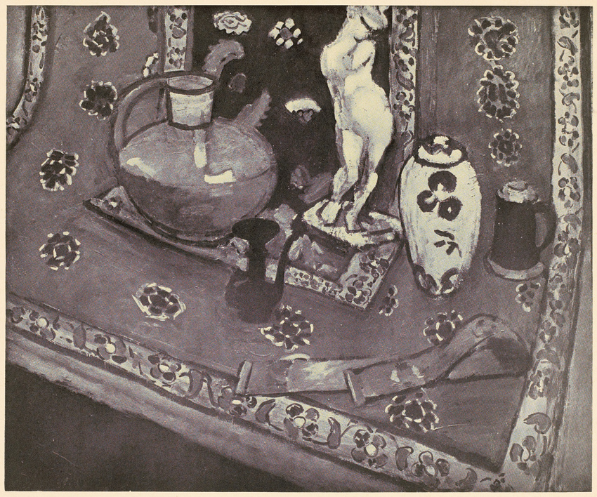 Anonyme - Reproduction du tableau d'Henri Matisse intitulé "Nature morte en roug...