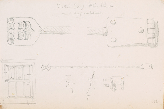 Victor Ruprich-Robert - Armoire d'angle dans la chapelle de l'abbaye Blanche à M...