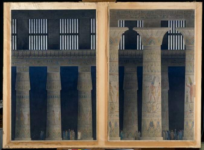 Salle hypostyle du temple de Karnak - Victor Ruprich-Robert
