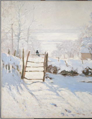 印象派　Claude Monet 【La Pie】　高級複製画 La Pie - Claude Monet | Musée d'Orsay