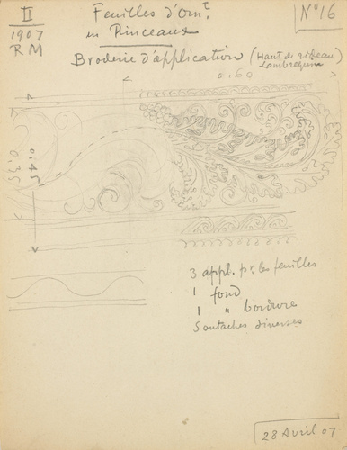 Eugène Grasset - Rinceaux pour une broderie d'application