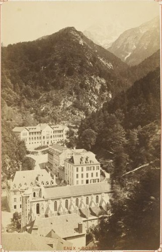 Alfred François Hautecoeur - Eaux-Bonnes. Le vallon de la Soude, vue prise du Go...