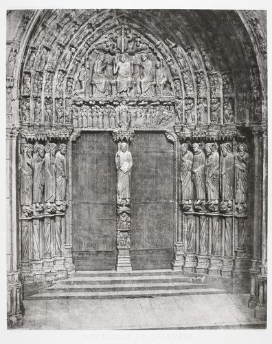 Charles Nègre - Cathédrale de Chartres, porte centrale du portail méridional ave...