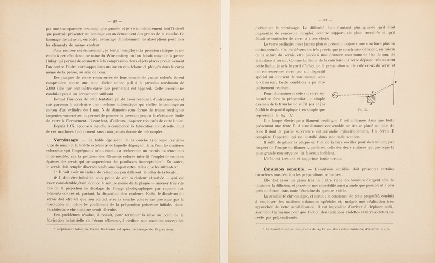 Louis Lumière - Notice sur les titres et travaux de Monsieur Louis Lumière