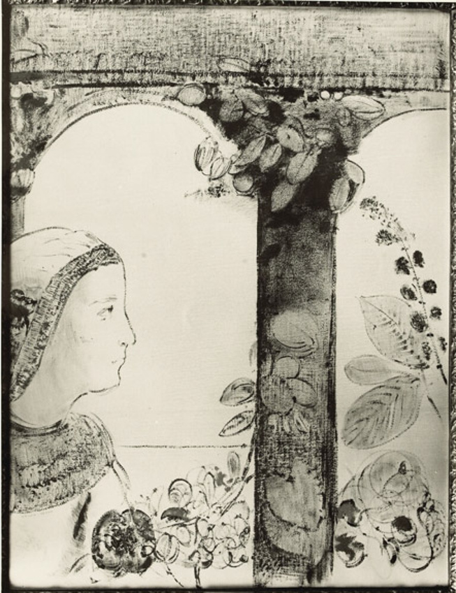 Profil de jeune fille sur fond d'arcatures - Odilon Redon | Musée