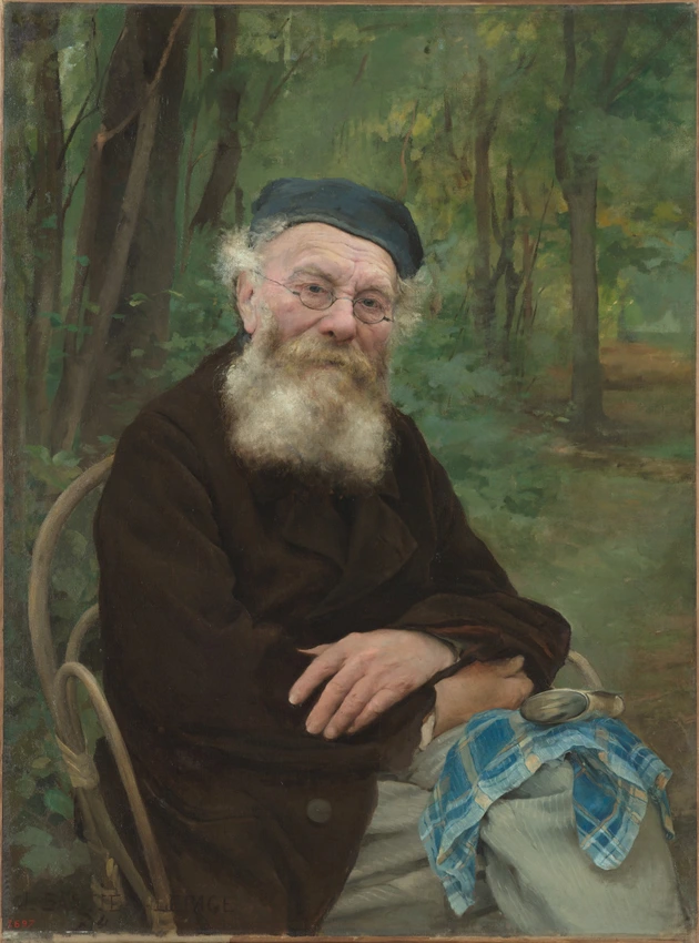 Jules Bastien-Lepage - Portrait du grand-père de l'artiste