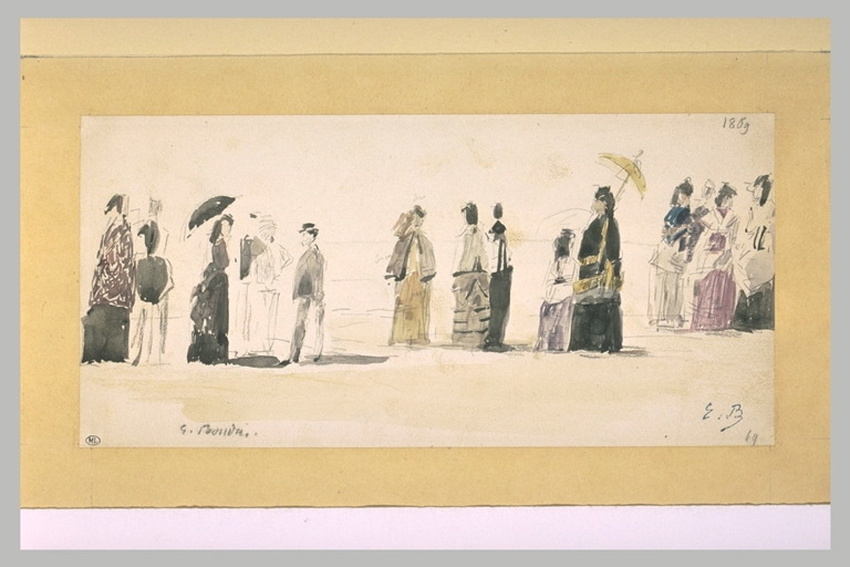 Eugène Boudin - Sur la plage
