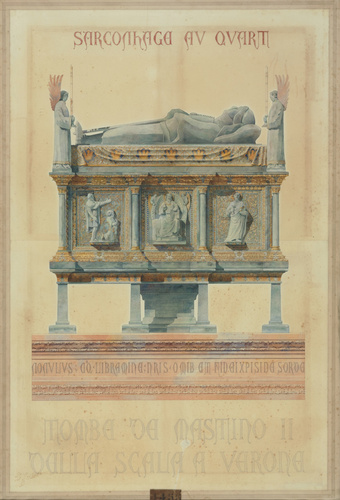 Charles Girault - Sarcophago au quart, in verona suum marbrixia vidim marmareo c...