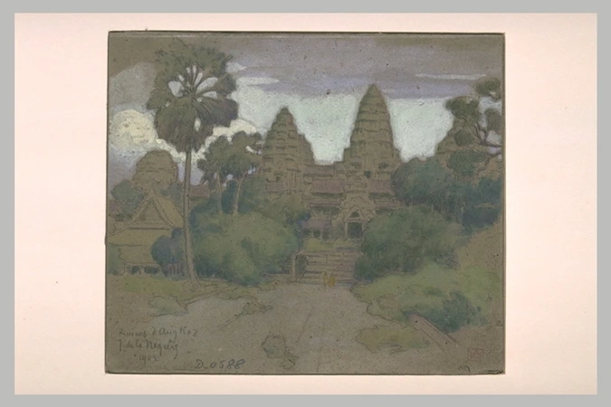 Joseph de La Nézière - Ruines d'Angkor