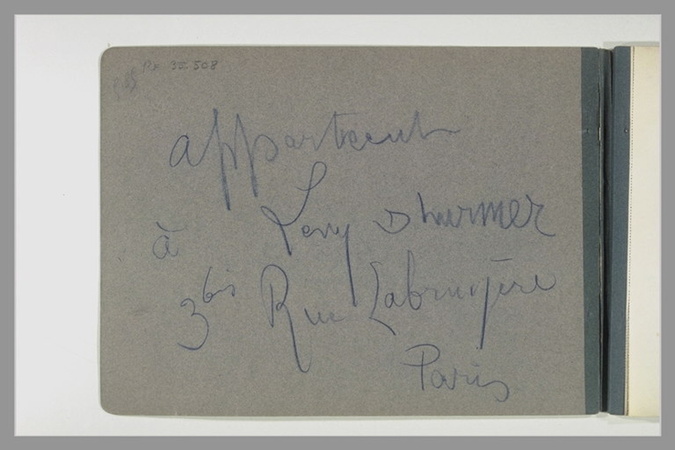 Lucien Lévy-Dhurmer - Annotation manuscrite