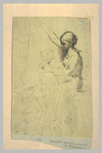 Henri Chapu - Etude pour la statue de Schneider, symbolisant la Reconnaissance