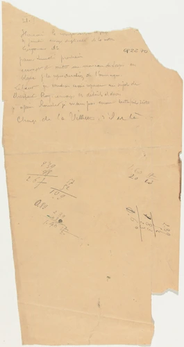 Hector Guimard - Documents : Manuscrits