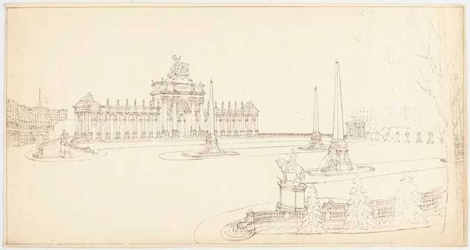 Jean-Camille Formigé - Projet d'aménagement de la Porte Maillot, vue