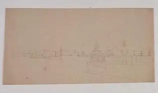 Louis Boitte - La Place de la Concorde, vue générale prise de l'angle des Tuiler...