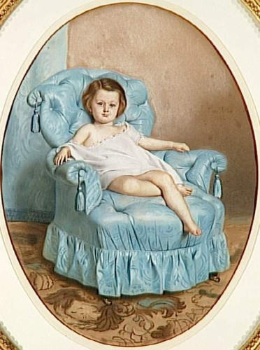 Philippe Félix Dupuis - Enfant dans un fauteuil