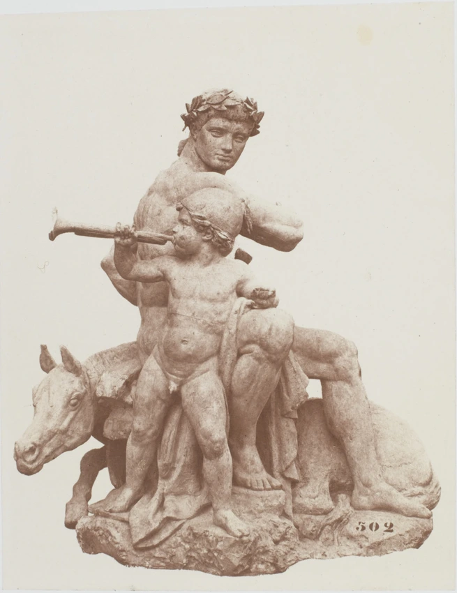Edouard Baldus - "La Victoire", sculpture d'Antoine-Louis Barye, décor du palais...