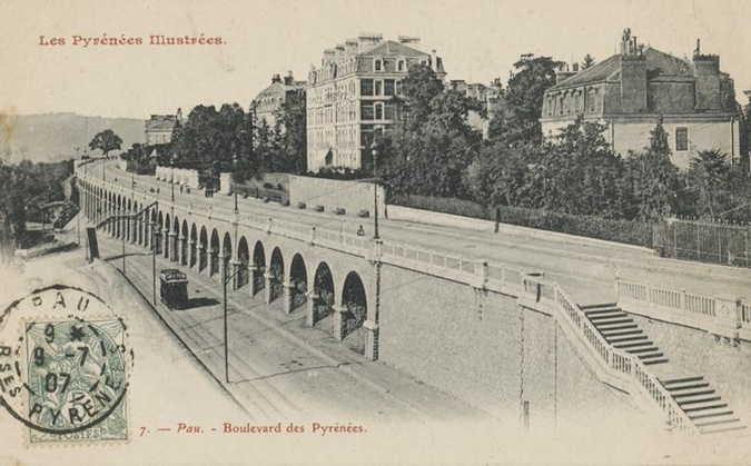 Jules Royer - Pau. Boulevard des Pyrénées