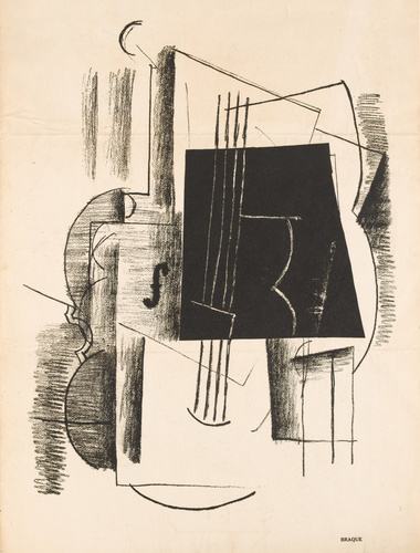 Alfred Stieglitz - Sans titre, dessin de Georges Braque