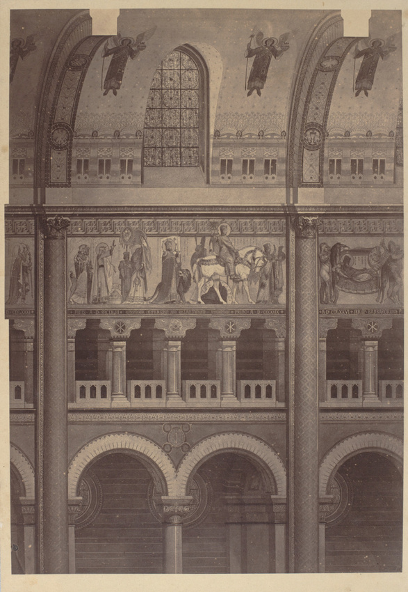 Delmaet & Durandelle - Photographie d'un dessin pour le Catholicon, vue en coupe...