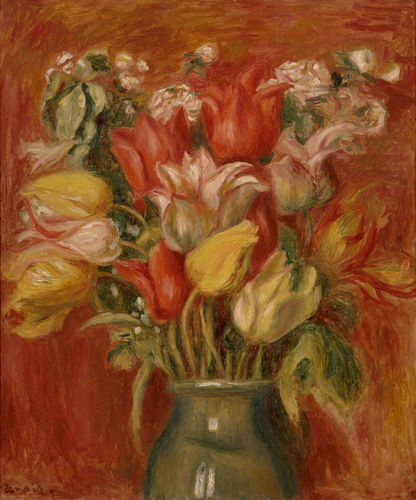 Auguste Renoir - Bouquet de tulipes}